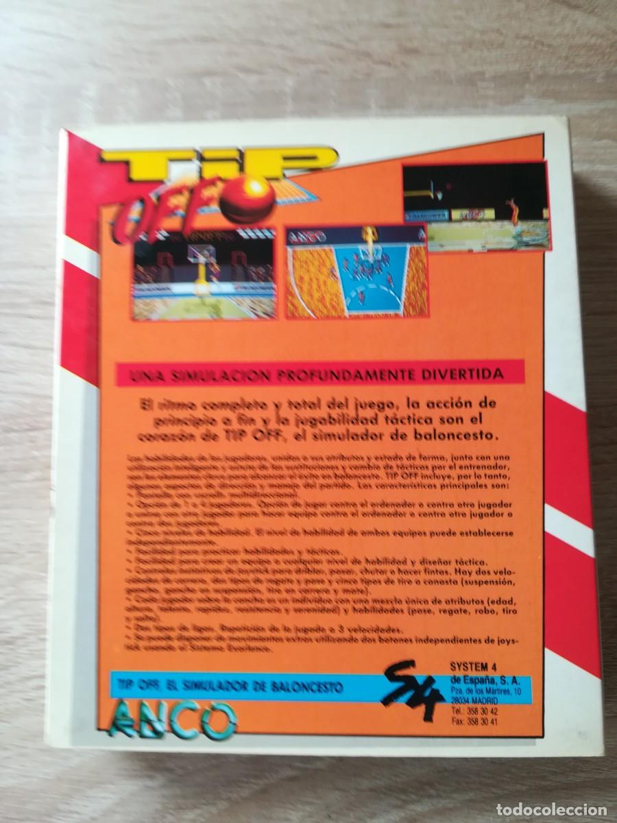 Videojuegos y consolas: TIP OFF - COMMODORE AMIGA - CAJA CART&Oacute;N - ANCO SOFTWARE LTD. - A&Ntilde;O 1991. - Foto 5