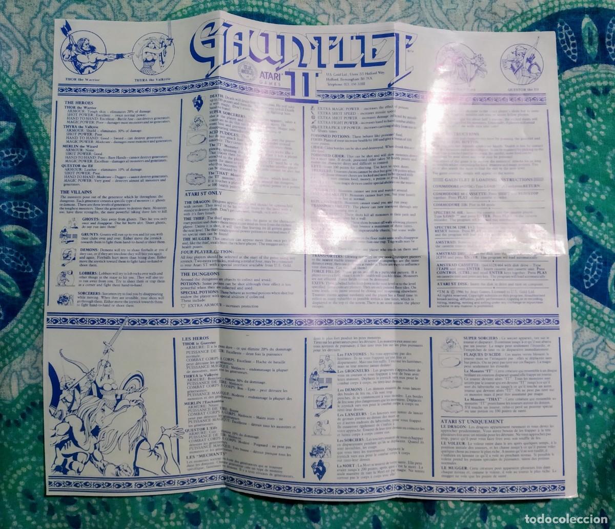 Videojuegos y consolas: GAUNTLET II. ATARI GAMES. COMMODORE AMIGA. &iexcl;PROBADO Y FUNCIONANDO! - Foto 9