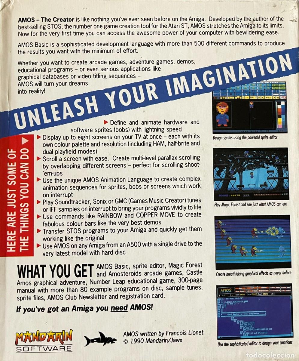 Videojuegos y consolas: COMMODORE AMIGA 500 &ndash; AMOS THE CREATOR &ndash; MANDARIN SOFTWARE 1990 - FUNCIONANDO - Foto 3