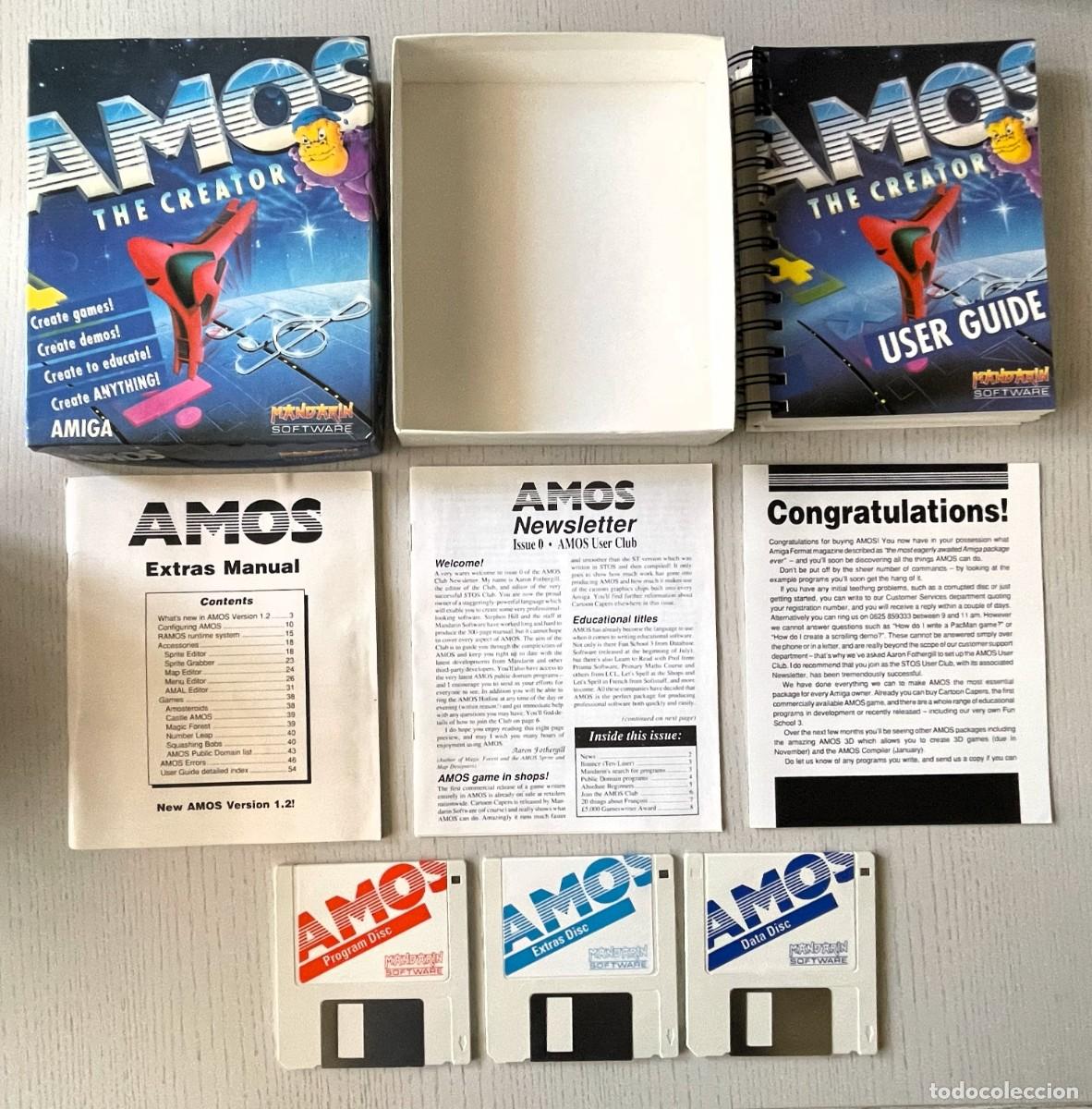 Videojuegos y consolas: COMMODORE AMIGA 500 &ndash; AMOS THE CREATOR &ndash; MANDARIN SOFTWARE 1990 - FUNCIONANDO - Foto 9