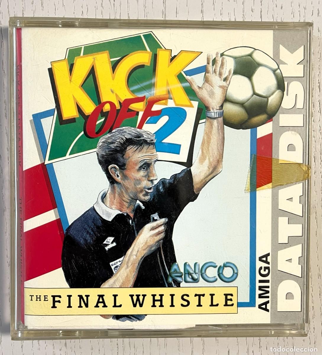 Videojuegos y consolas: THE FINAL WHISTLE-DATA DISK KICK OFF 2-COMMODORE AMIGA-ANCO-A&Ntilde;O 1990 - FUNCIONANDO - Foto 1