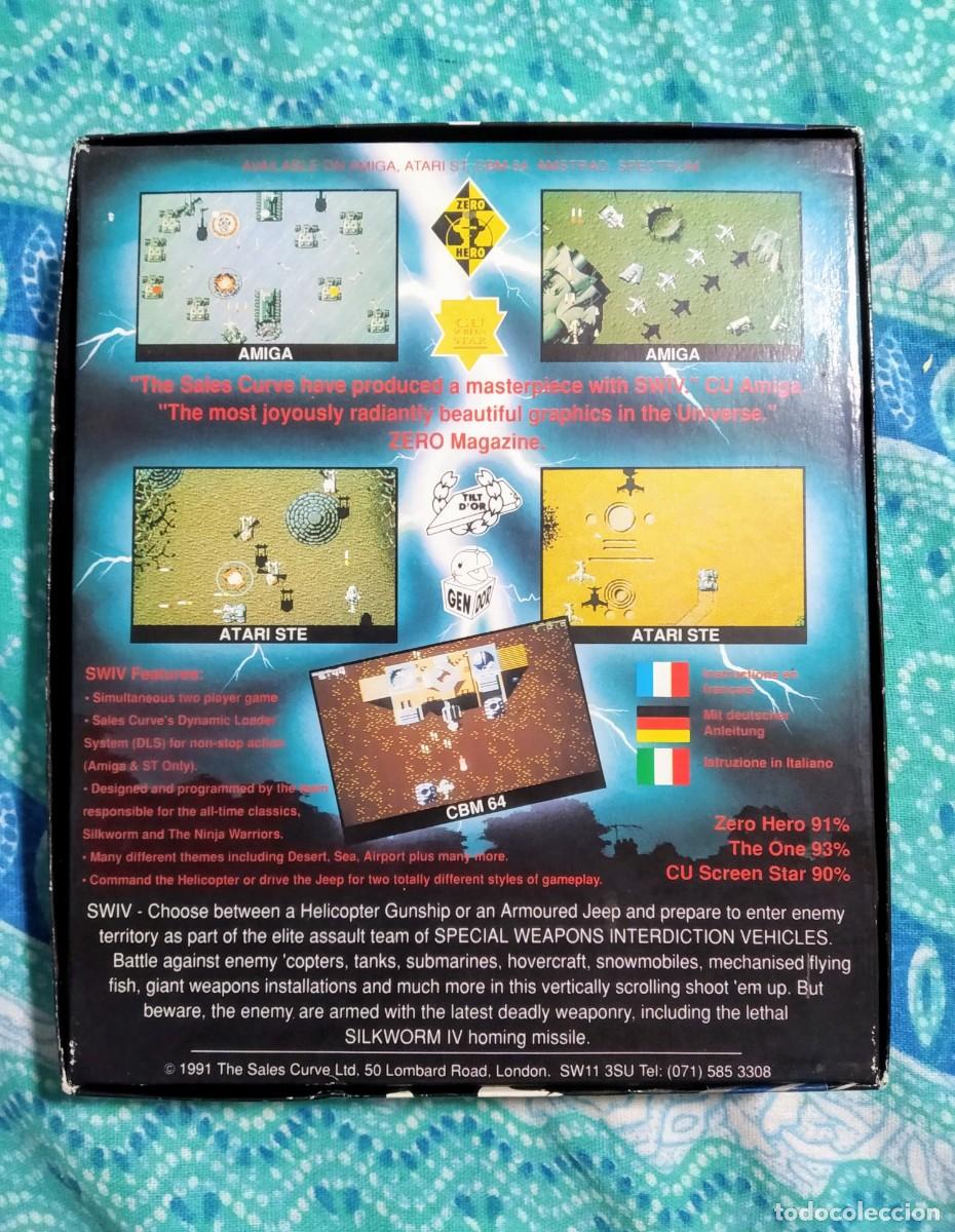 Videojuegos y consolas: SWIV. STORM. COMMODORE AMIGA. &iexcl;PROBADO Y FUNCIONANDO! - Foto 2