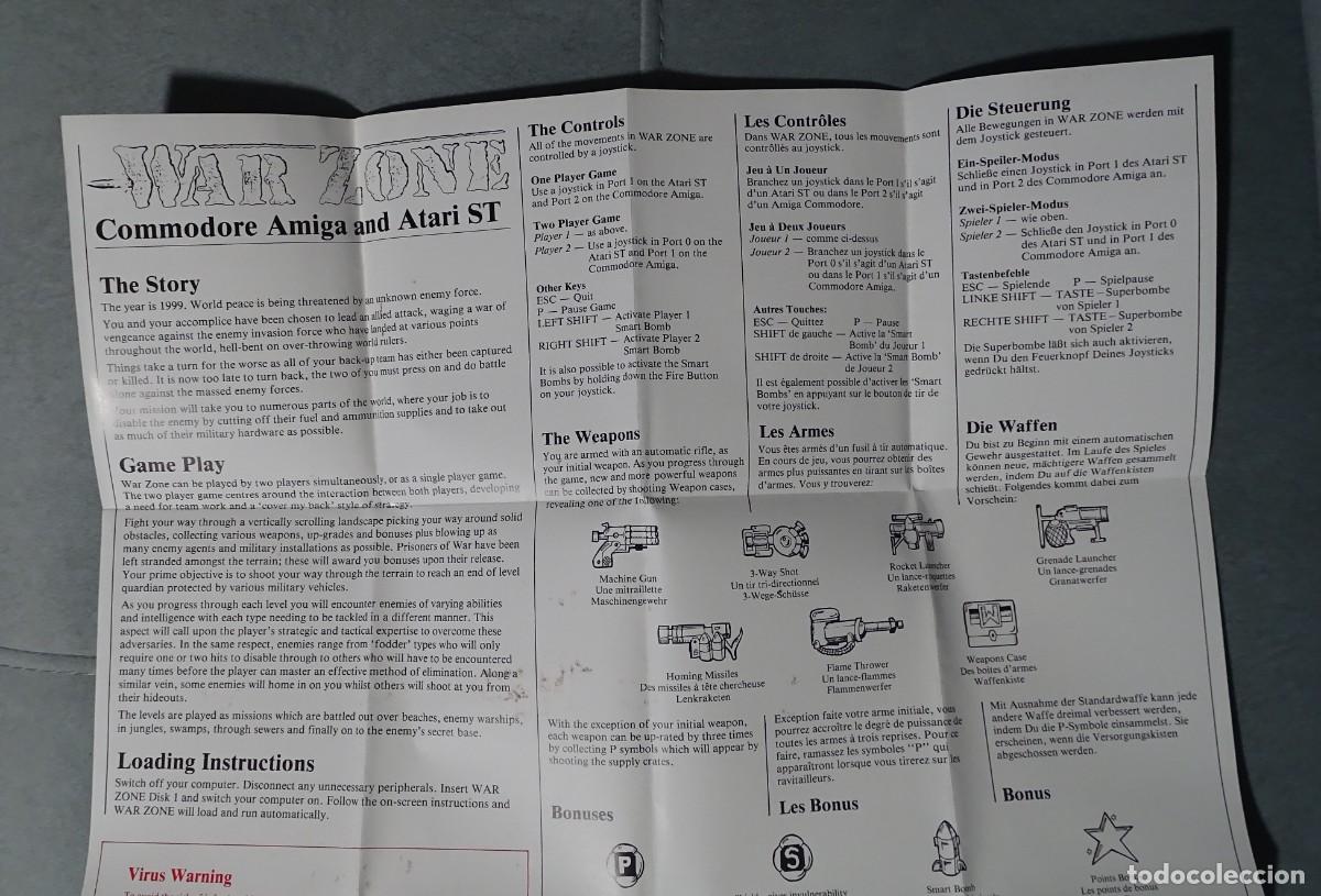 Videojuegos y consolas: WAR ZONE. CORE DESIGN. COMMODORE AMIGA. &iexcl;PROBADO Y FUNCIONANDO! - Foto 14