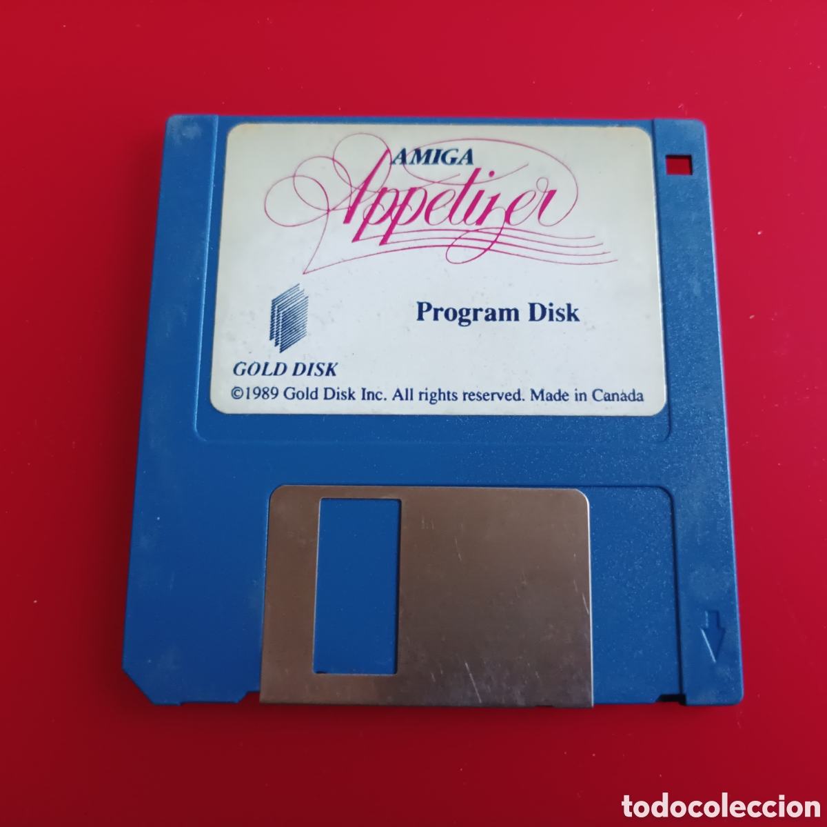 Videojuegos y consolas: Diskette Commodore Amiga APPETIZER 1989 - Foto 1