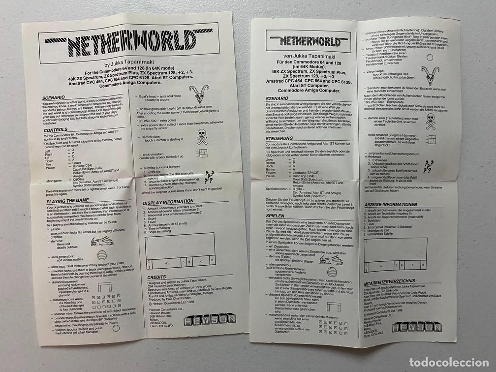 Videojuegos y consolas: NETHERWORLD - VIDEOJUEGO COMMODORE AMIGA - Foto 5