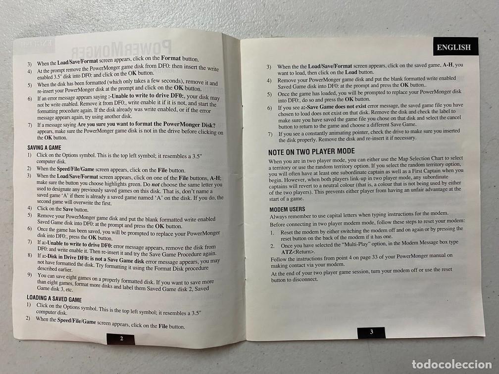 Videojuegos y consolas: POWERMONGER - VIDEOJUEGO AMIGA - Foto 8