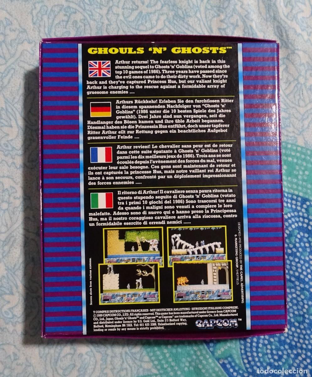 Videojuegos y consolas: GHOULSN GHOSTS. CAPCOM. COMMODORE AMIGA. &iexcl;FUNCIONANDO! - Foto 2