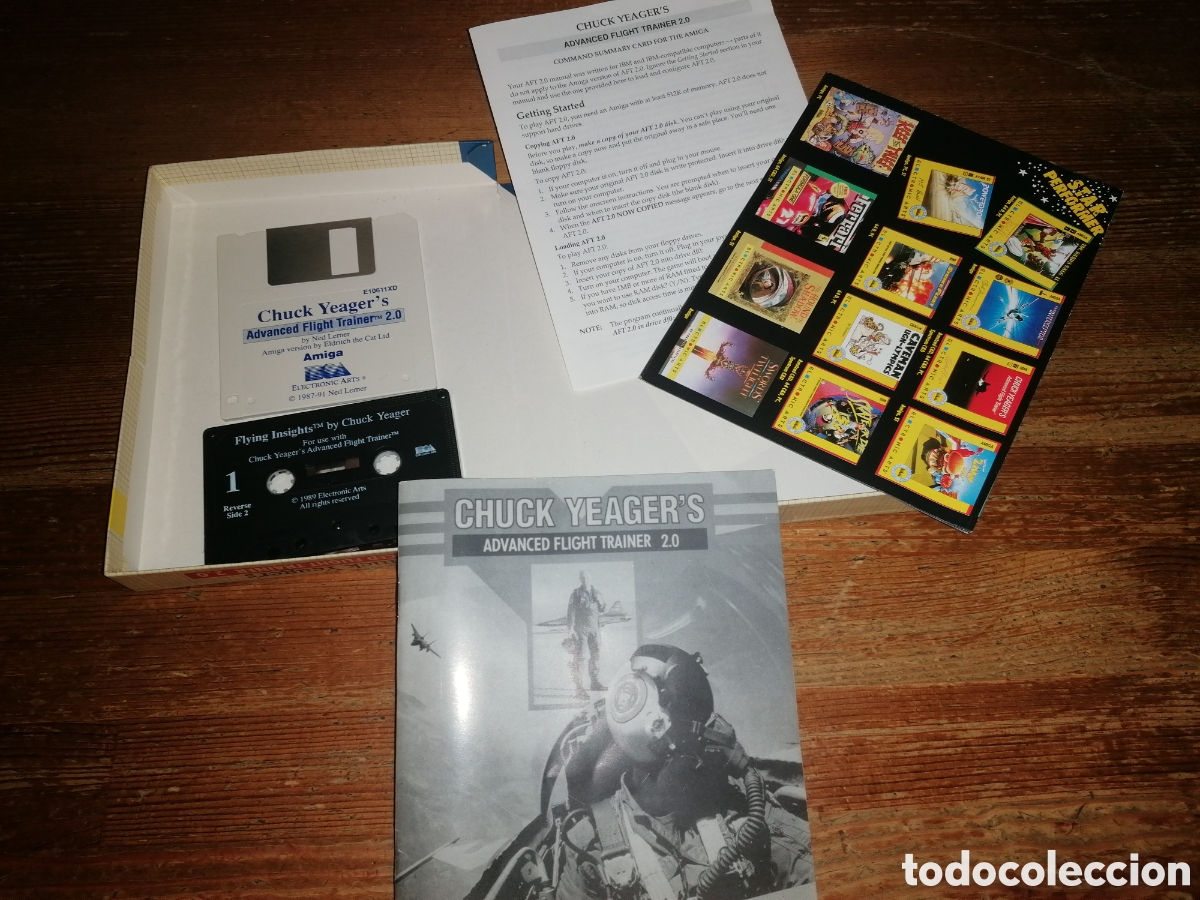 Videojuegos y consolas: ADVANCED FLIGHT TRAINER 2.0 - Chuck Yeagers - Amiga - Foto 2