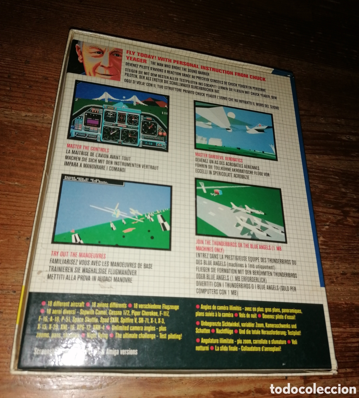 Videojuegos y consolas: ADVANCED FLIGHT TRAINER 2.0 - Chuck Yeagers - Amiga - Foto 3