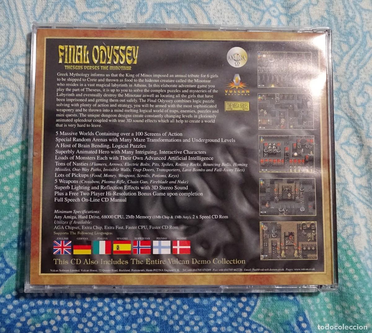 Videojuegos y consolas: FINAL ODYSSEY: THESEUS VERSES THE MINOTAUR. COMMODORE AMIGA CD. &iexcl;NUEVO! - Foto 2