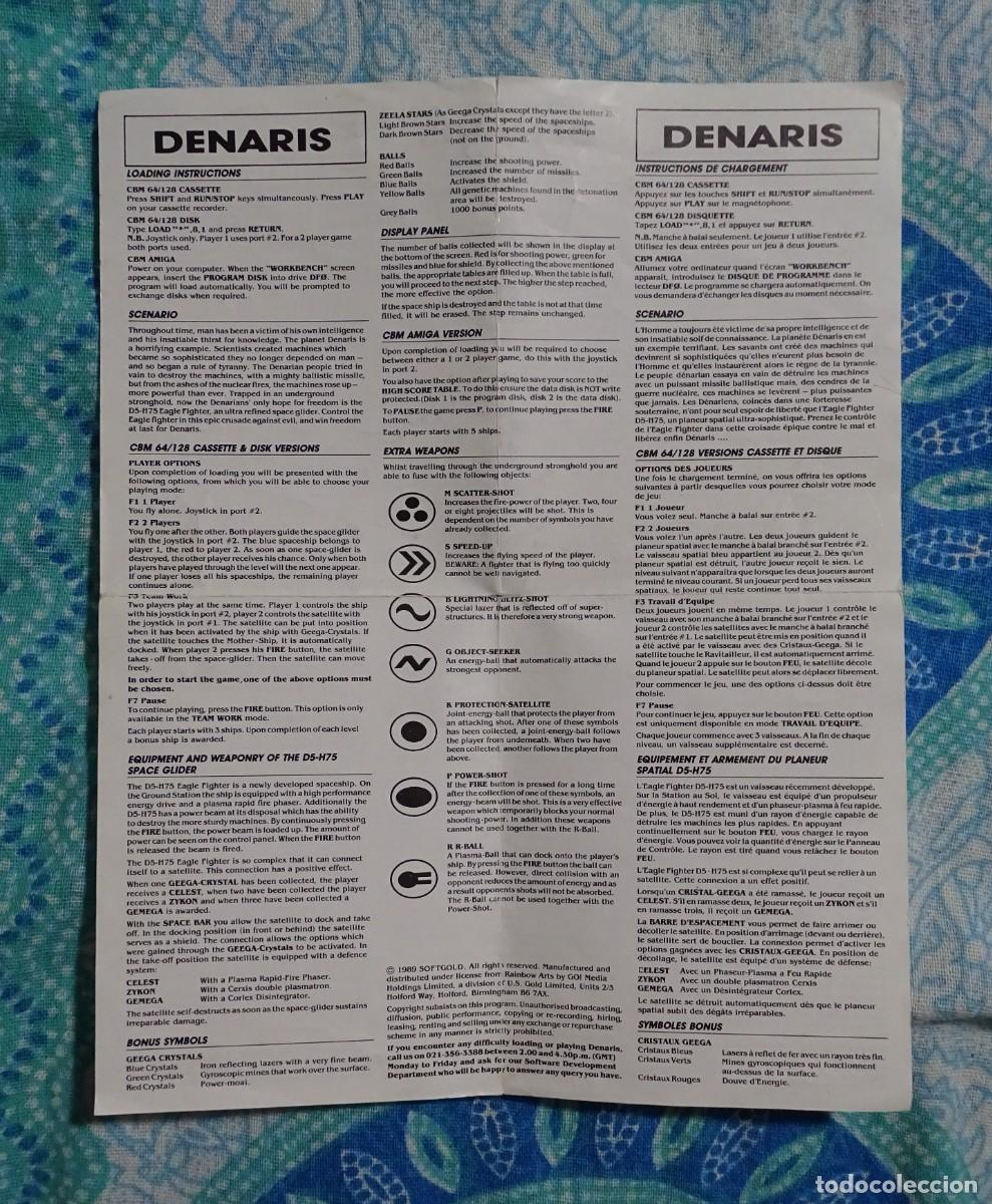 Videojuegos y consolas: DENARIS. RAINBOW ARTS - FACTOR 5. COMMODORE AMIGA. &iexcl;FUNCIONANDO! - Foto 9