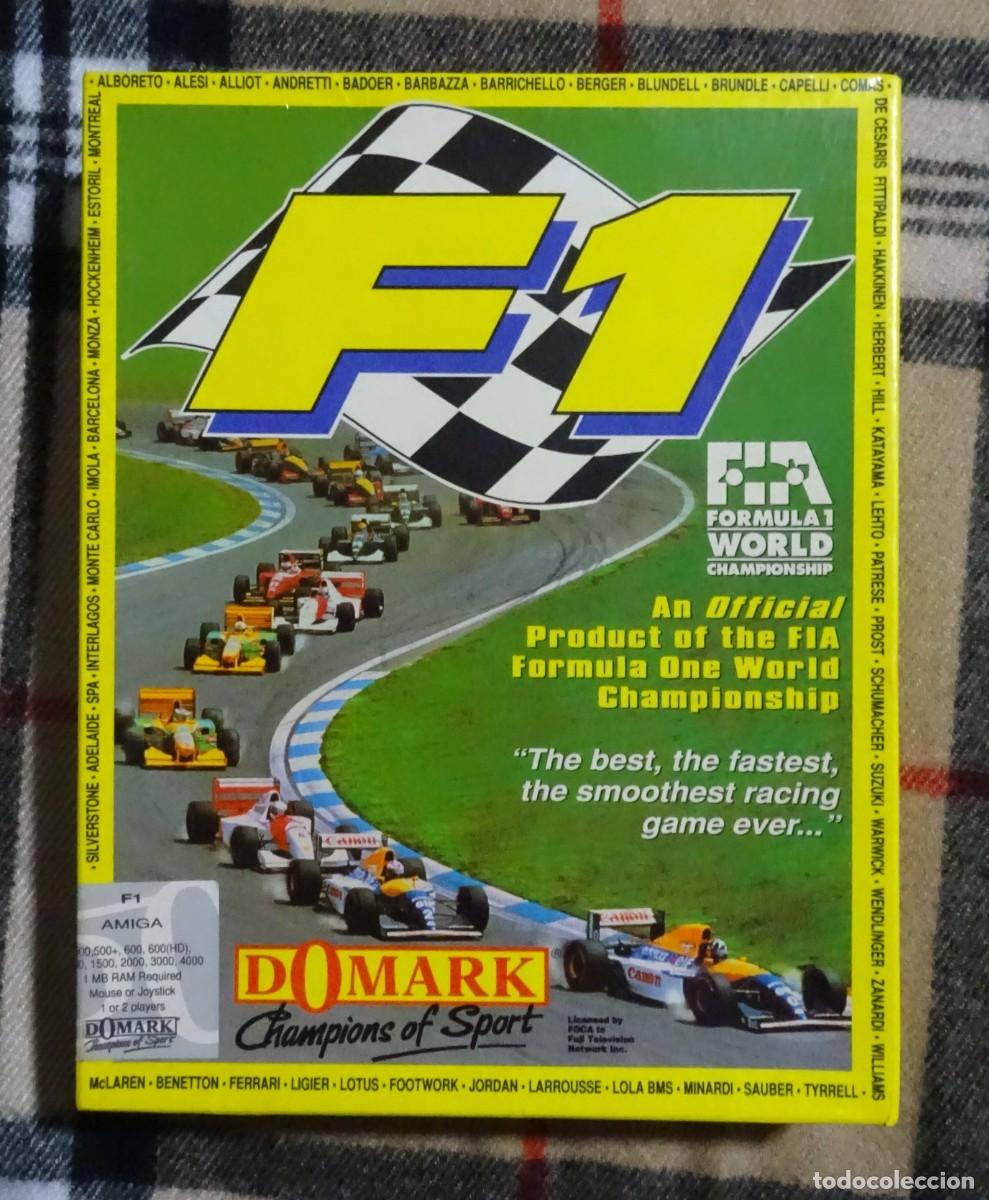 Videojuegos y consolas: F1 FORMULA 1 WORLD CHAMPIONSHIP. DOMARK. COMMODORE AMIGA. &iexcl;FUNCIONANDO! - Foto 1