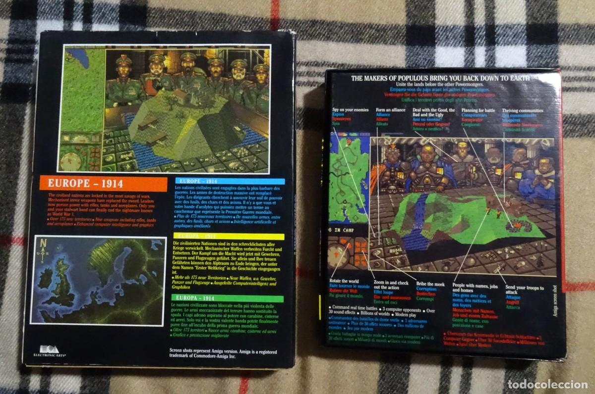 Videojuegos y consolas: POWERMONGER + POWERMONGER: WORLD WAR 1 EDITION. ELECTRONIC ARTS. COMMODORE AMIGA. &iexcl;FUNCIONANDO! - Foto 2