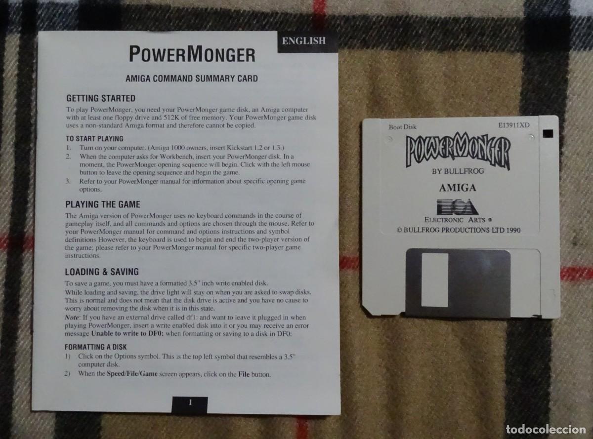Videojuegos y consolas: POWERMONGER + POWERMONGER: WORLD WAR 1 EDITION. ELECTRONIC ARTS. COMMODORE AMIGA. &iexcl;FUNCIONANDO! - Foto 13