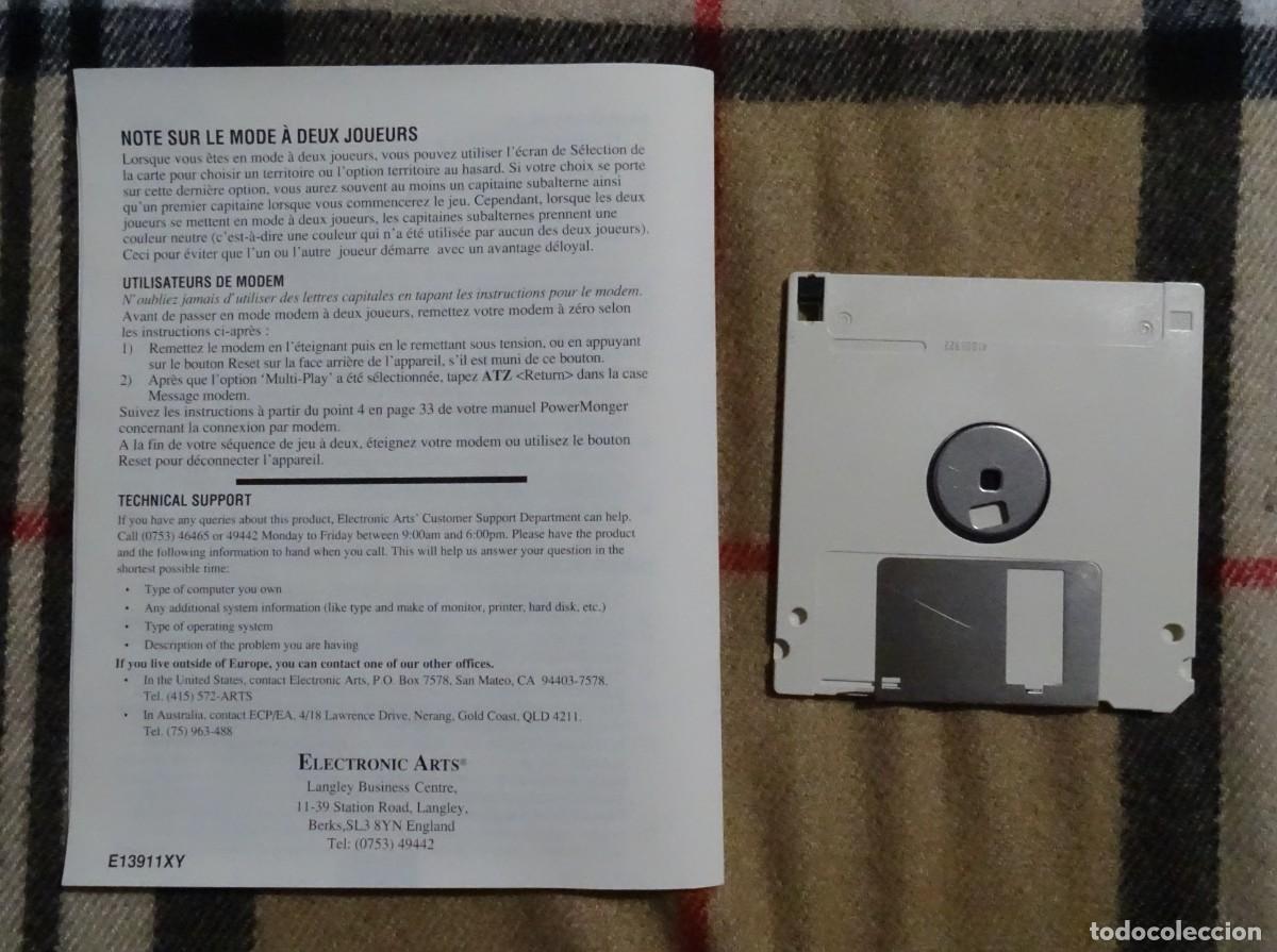 Videojuegos y consolas: POWERMONGER + POWERMONGER: WORLD WAR 1 EDITION. ELECTRONIC ARTS. COMMODORE AMIGA. &iexcl;FUNCIONANDO! - Foto 14