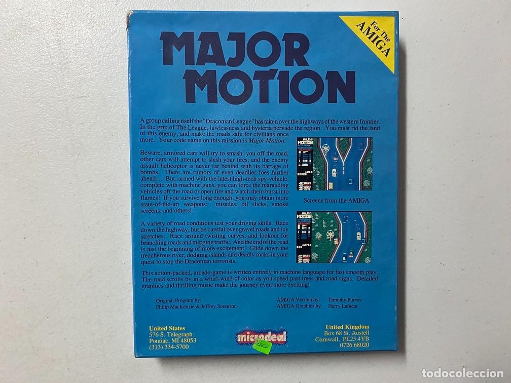 Videojuegos y consolas: Major Motion - VIDEOJUEGO COMMODORE AMIGA - Foto 4