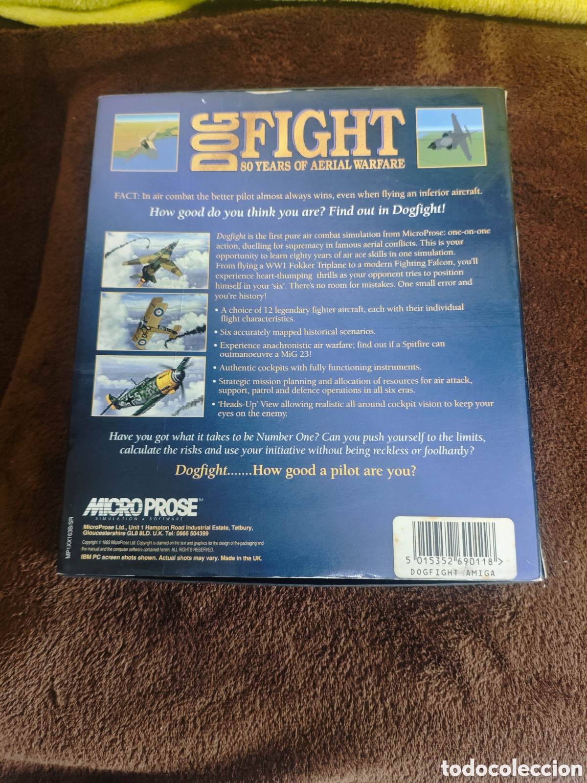 Videojuegos y consolas: Microprose Dog Fight Commodore Amiga - Foto 3