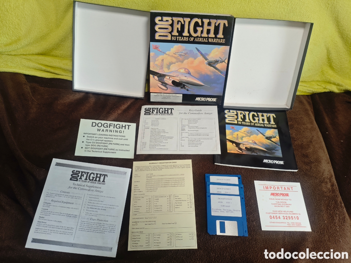 Videojuegos y consolas: Microprose Dog Fight Commodore Amiga - Foto 1