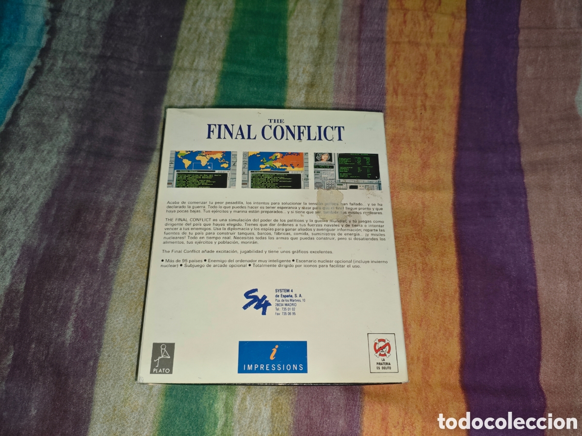 Videojuegos y consolas: The Final Conflict Commodore Amiga 1991 en espa&ntilde;ol - Foto 3