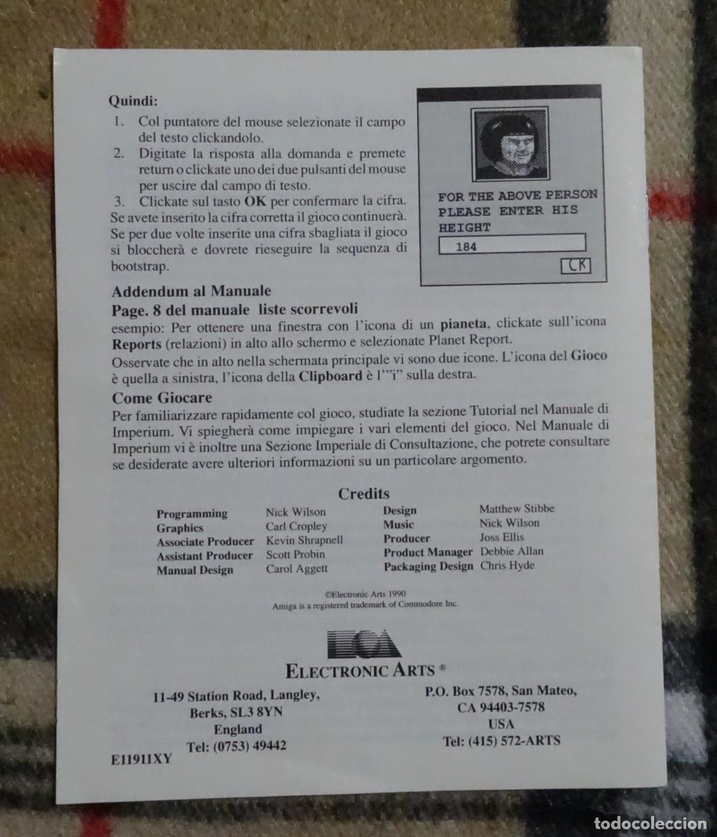 Videojuegos y consolas: IMPERIUM. ELECTRONIC ARTS. COMMODORE AMIGA. &iexcl;FUNCIONANDO! - Foto 11