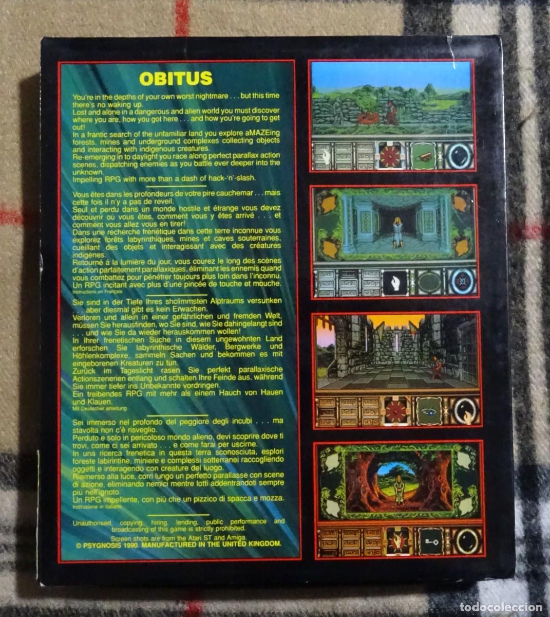 Videojuegos y consolas: OBITUS. PSYGNOSIS. COMMODORE AMIGA. &iexcl;FUNCIONANDO! - Foto 2