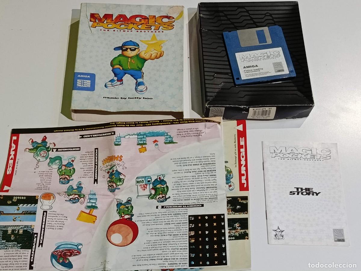 Videojuegos y consolas: Juego Amiga Magic Pockets en caja - Foto 1