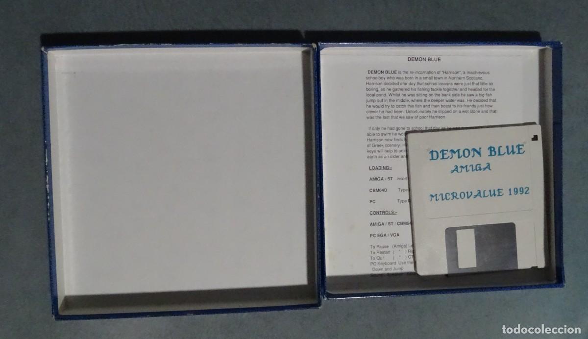 Videojuegos y consolas: DEMON BLUE. MICROVALUE. COMMODORE AMIGA. &iexcl;FUNCIONANDO! - Foto 7