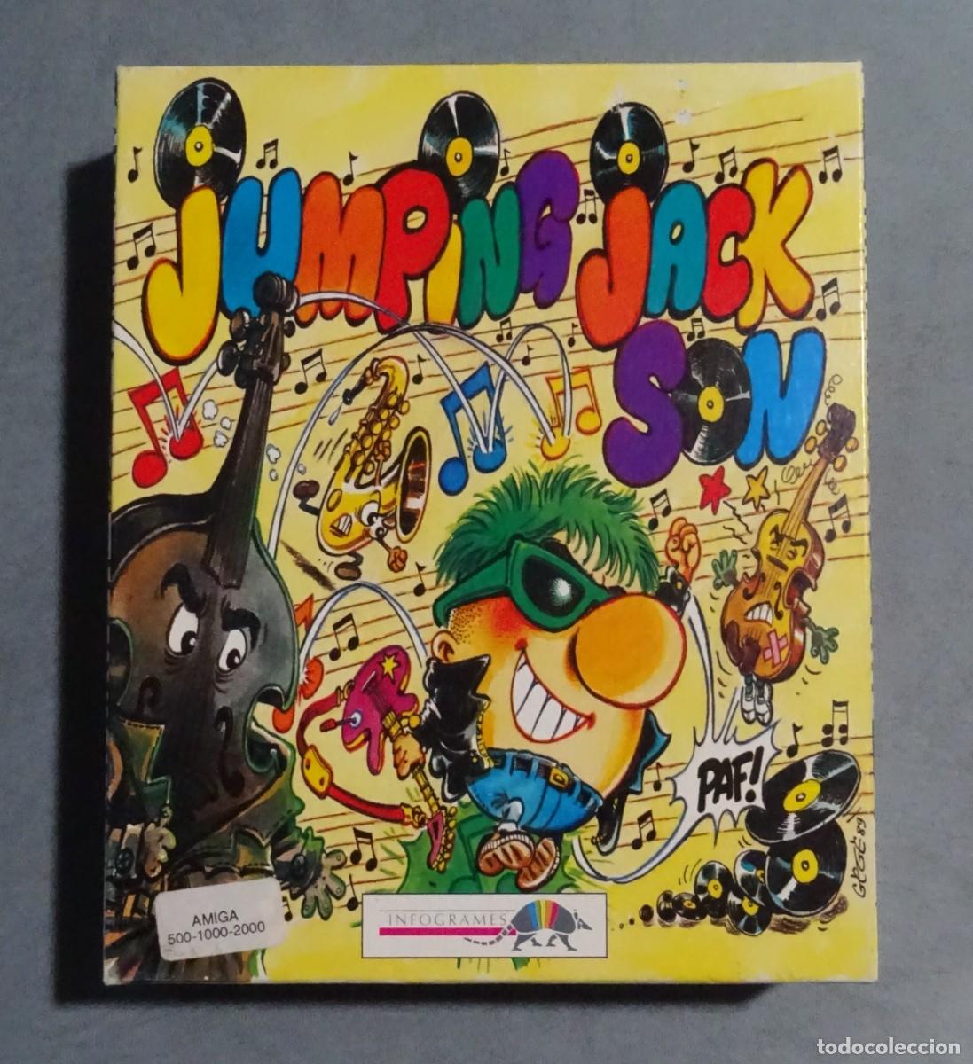 Videojuegos y Consolas: JUMPING JACKSON (JUMPING JACK'SON). INFOGRAMES. COMMODORE AMIGA. &iexcl;FUNCIONANDO!