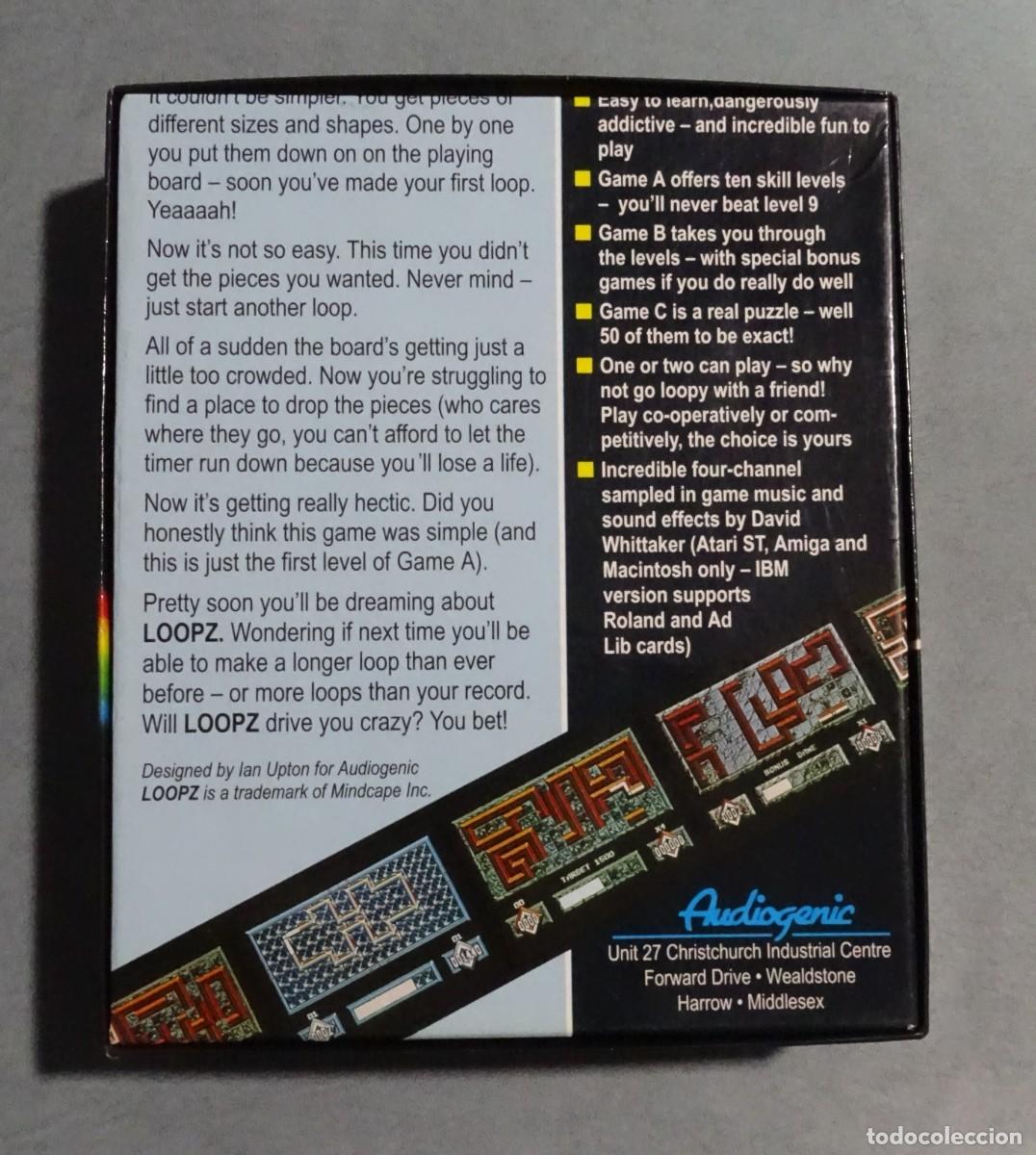 Videojuegos y consolas: LOOPZ + POSTER. AUDIOGENIC. COMMODORE AMIGA. &iexcl;FUNCIONANDO! - Foto 2