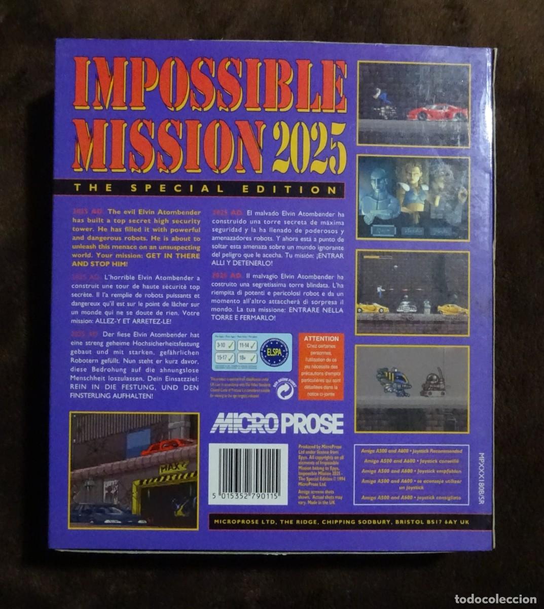 Videojuegos y consolas: IMPOSSIBLE MISSION 2025. MICROPROSE. COMMODORE AMIGA. &iexcl;FUNCIONANDO! - Foto 2
