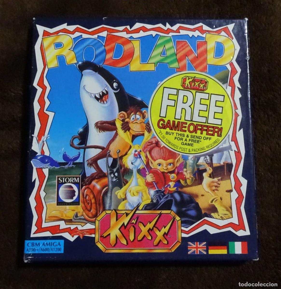 Videojuegos y consolas: RODLAND (KIXX). JALECO. COMMODORE AMIGA. &iexcl;FUNCIONANDO! - Foto 1