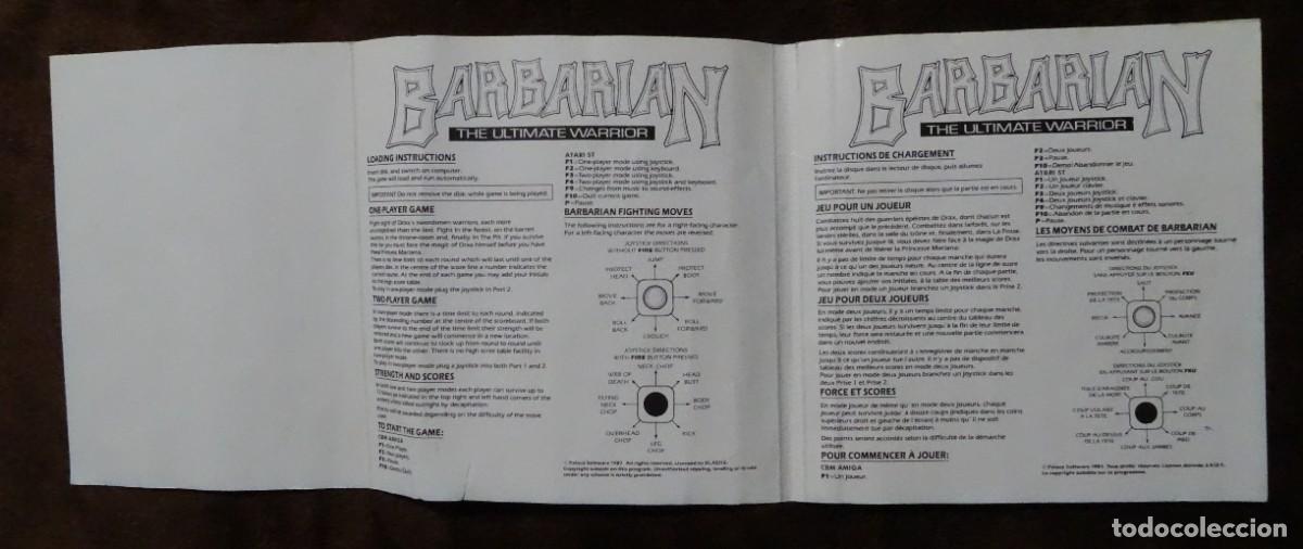 Videojuegos y consolas: BARBARIAN: THE ULTIMATE WARRIOR (KIXX). COMMODORE AMIGA. &iexcl;FUNCIONANDO! - Foto 5