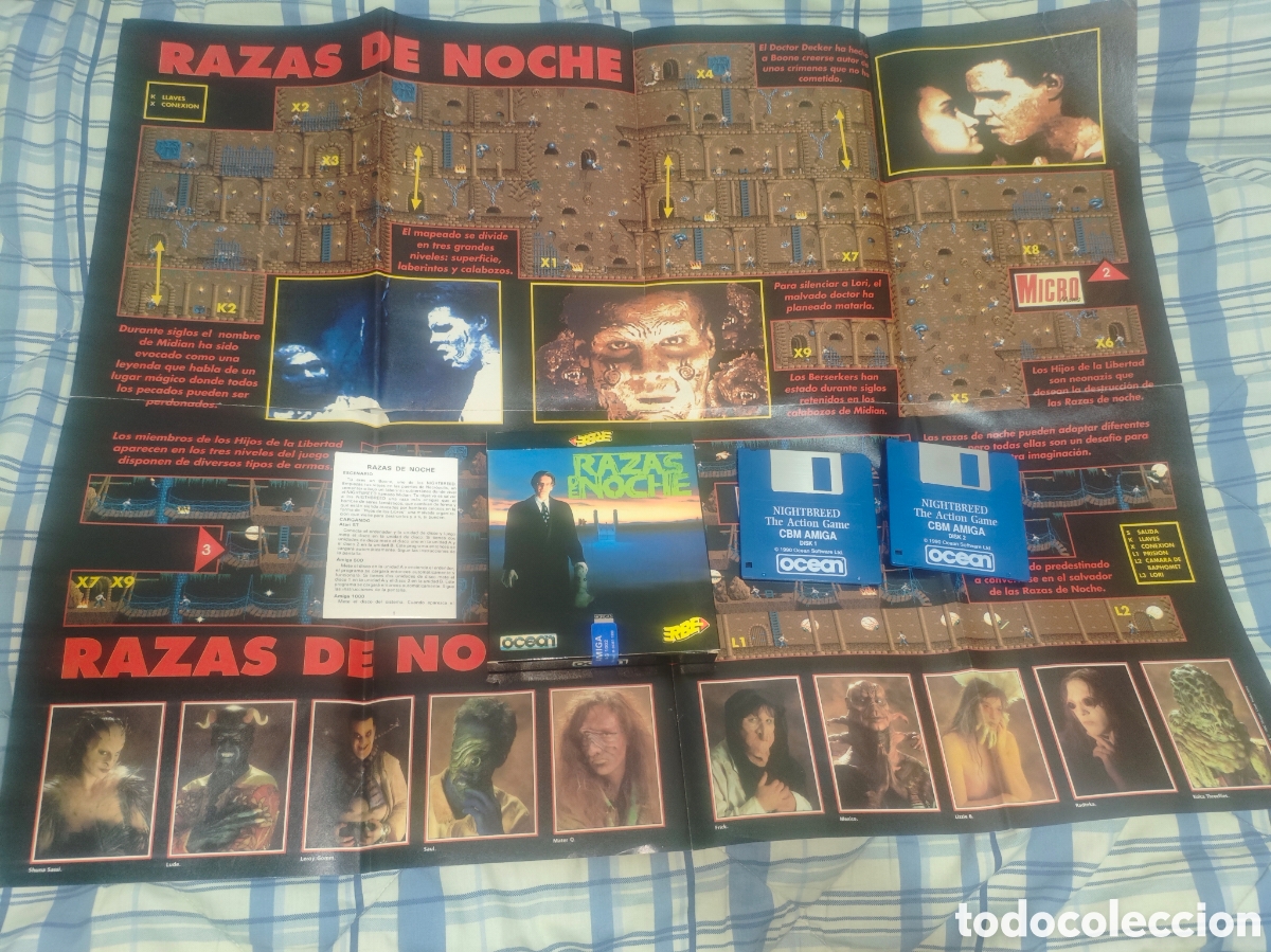 Videojuegos y Consolas: AMIGA Razas de Noche (Nightbreed) + mapa