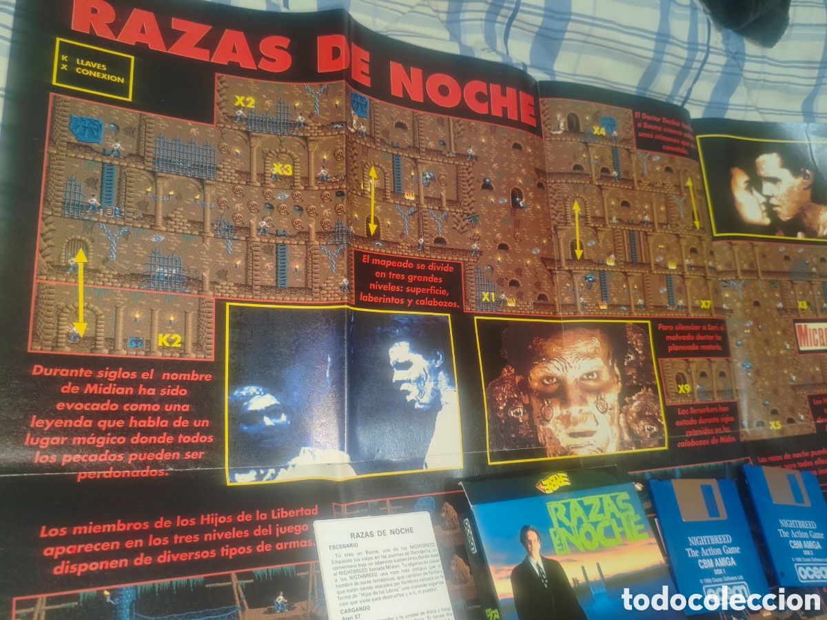 Videojuegos y consolas: AMIGA Razas de Noche (Nightbreed) + mapa - Foto 5