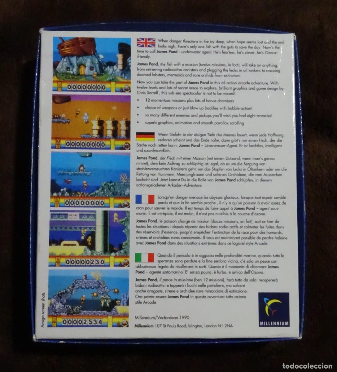 Videojuegos y consolas: JAMES POND: UNDERWATER AGENT. MILLENNIUM. COMMODORE AMIGA. &iexcl;FUNCIONANDO! - Foto 2