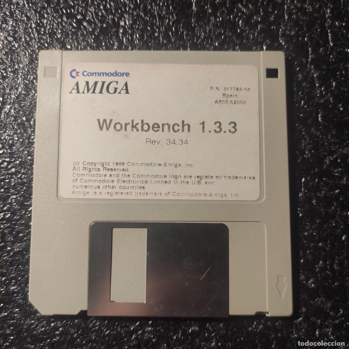 Videojuegos y consolas: WORKBENCH 1.3.3 + EXTRAS 1.3.3 - COMMODORE AMIGA &ndash; 1 Disquetes **