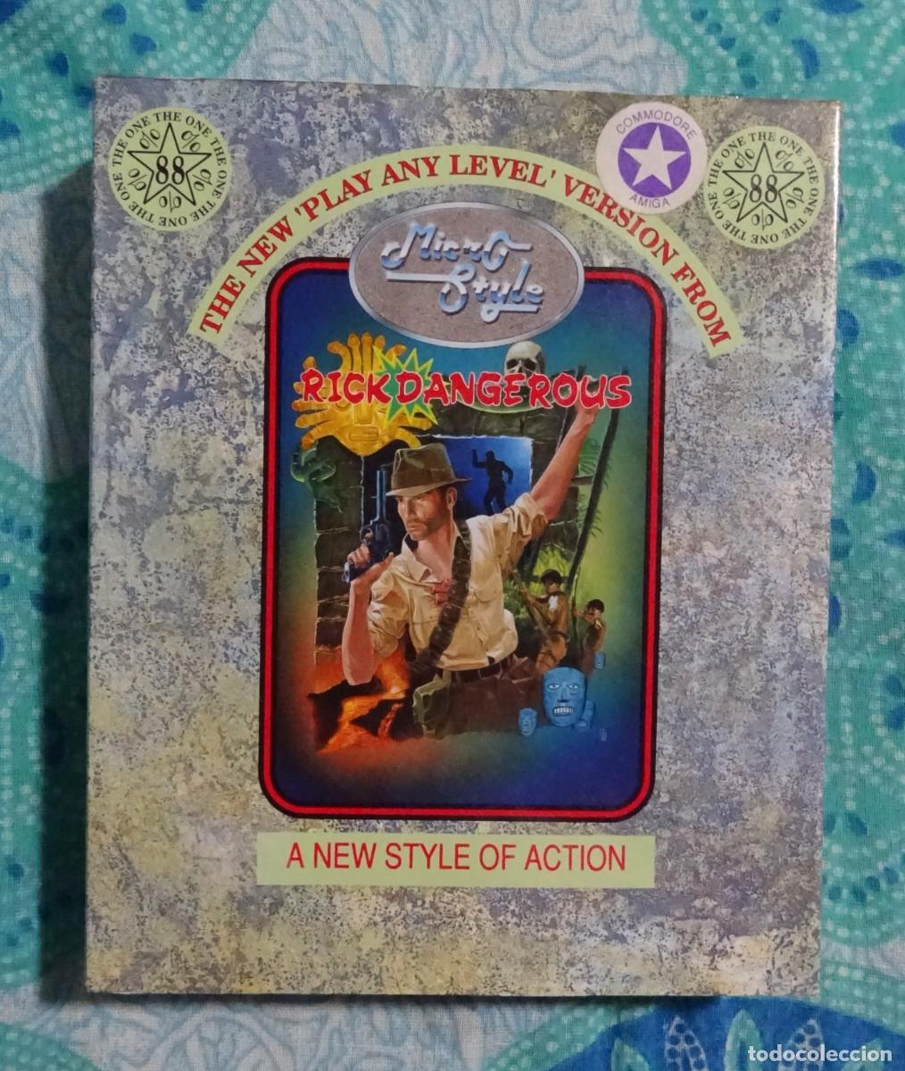 Videojuegos y consolas: RICK DANGEROUS. CORE DESIGN. COMMODORE AMIGA. &iexcl;PROBADO Y FUNCIONANDO!