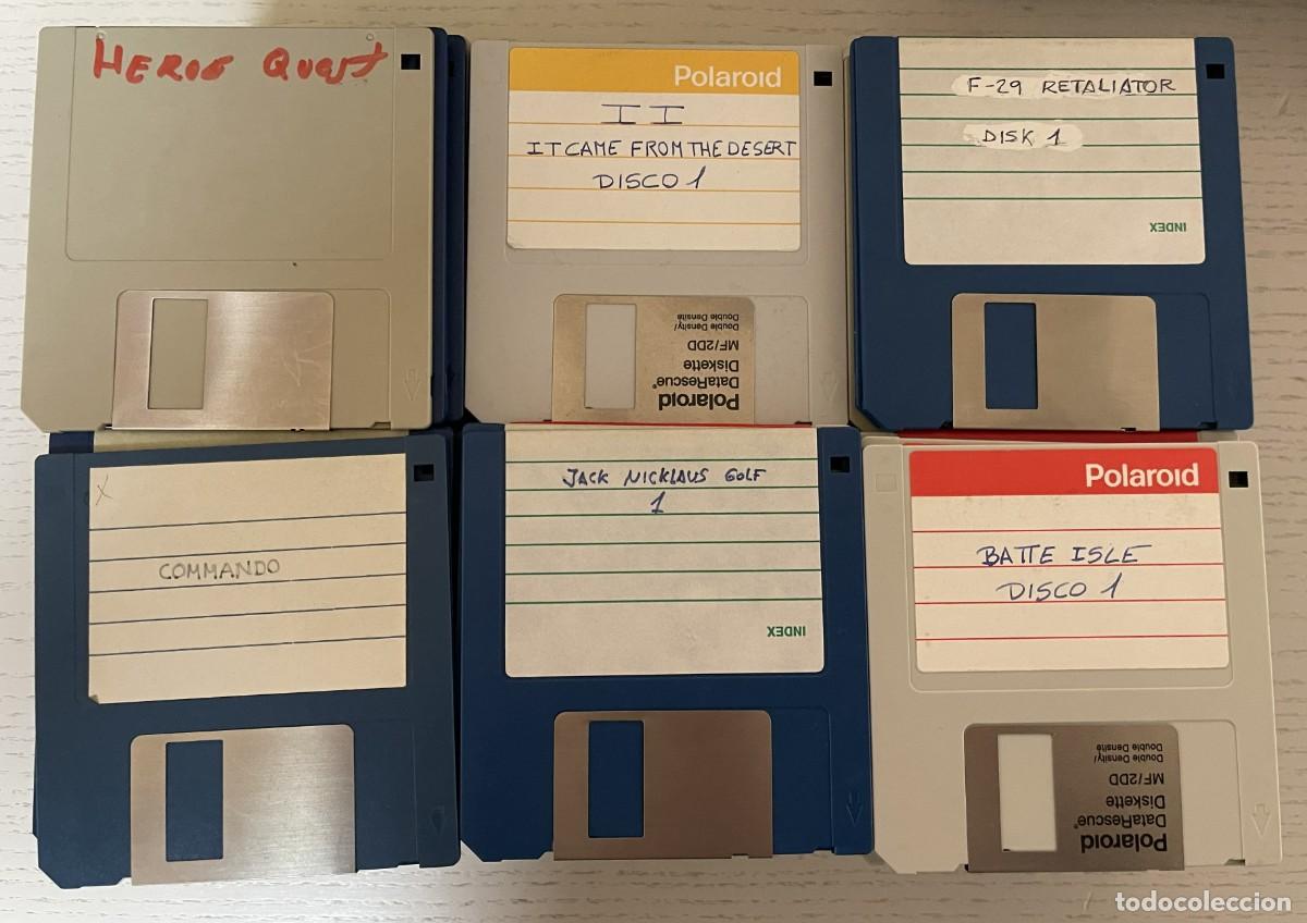 Videojuegos y consolas: 134 discos v&iacute;rgenes usados para Commodore Amiga 500. Para formatear y usar. &iexcl;OJO! VER DESCRIPCION