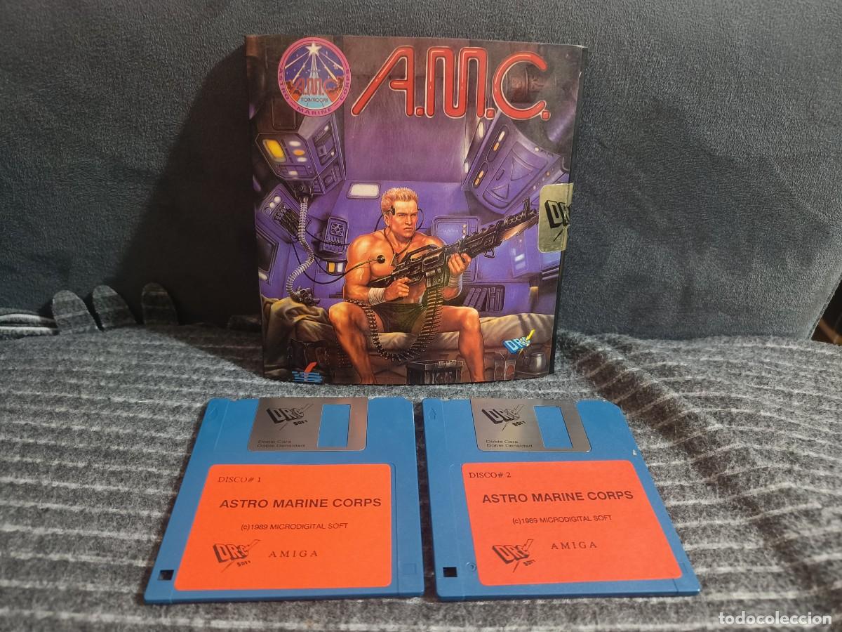 Videojuegos y consolas: Ocasion coleccionistas ! Antiguo juego 1989 A.M.C Disquetes Amiga Commodore - ASTRO MARINE CORPS