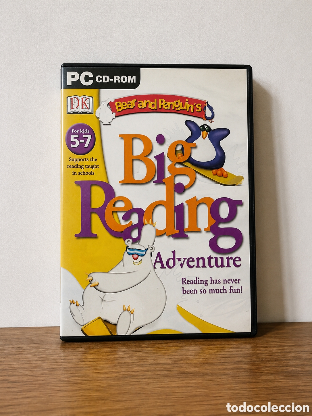Videojuegos y consolas: BEAR & PENGUIN&rsquo;S BIG READING ADVENTURE &ndash; DK &ndash; PC CD-ROM &ndash; EDUCATIVO RETRO