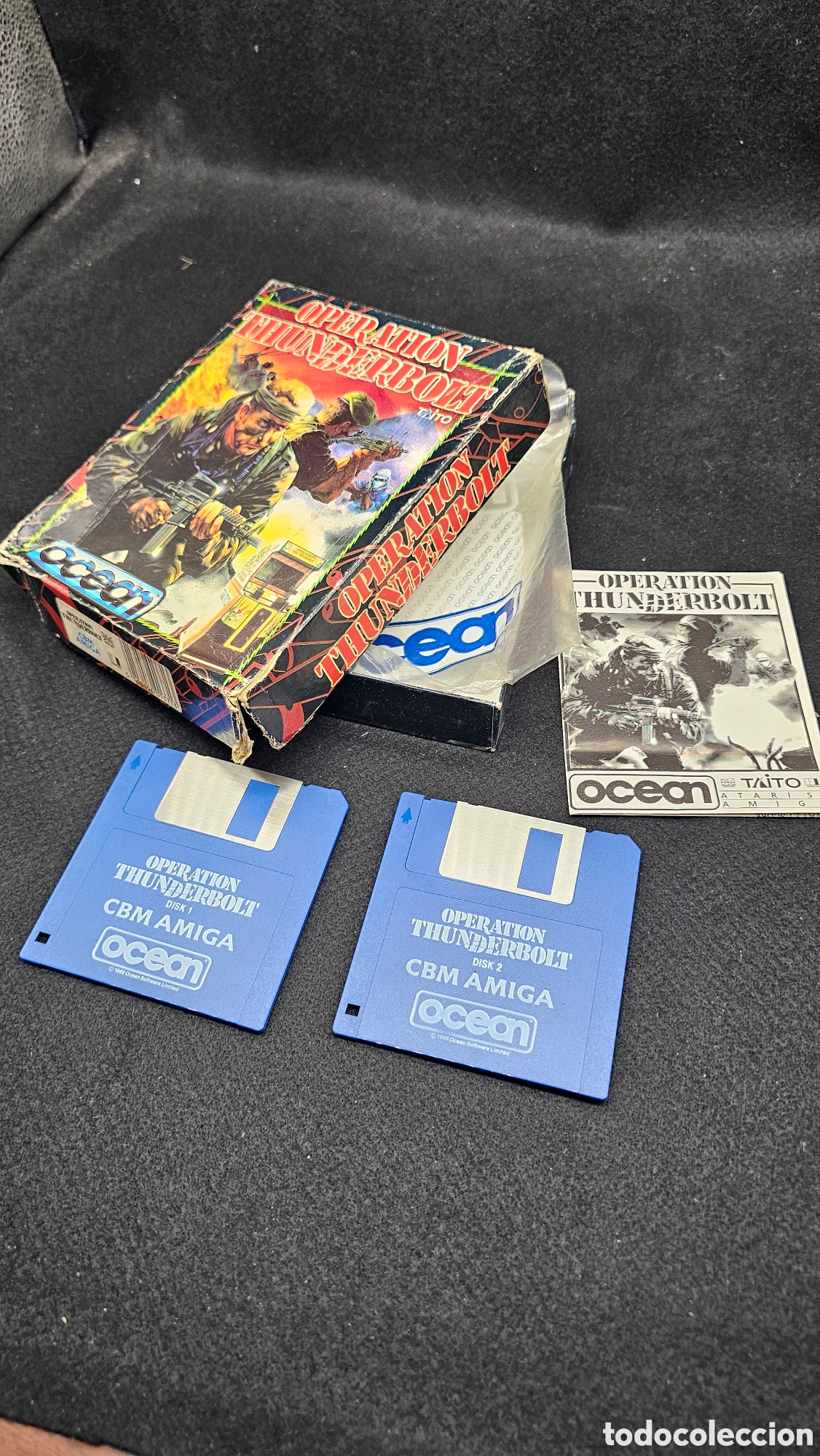 Videojuegos y consolas: videojuego de disparos Operation Thunderbolt, publicado por Ocean Software en 1989 en disquete