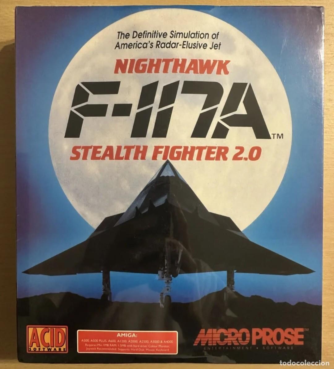 Videojuegos y consolas: COMMODORE AMIGA Nighthawk F-117A Stealth Fighter 2.0 (Nuevo y precintado)