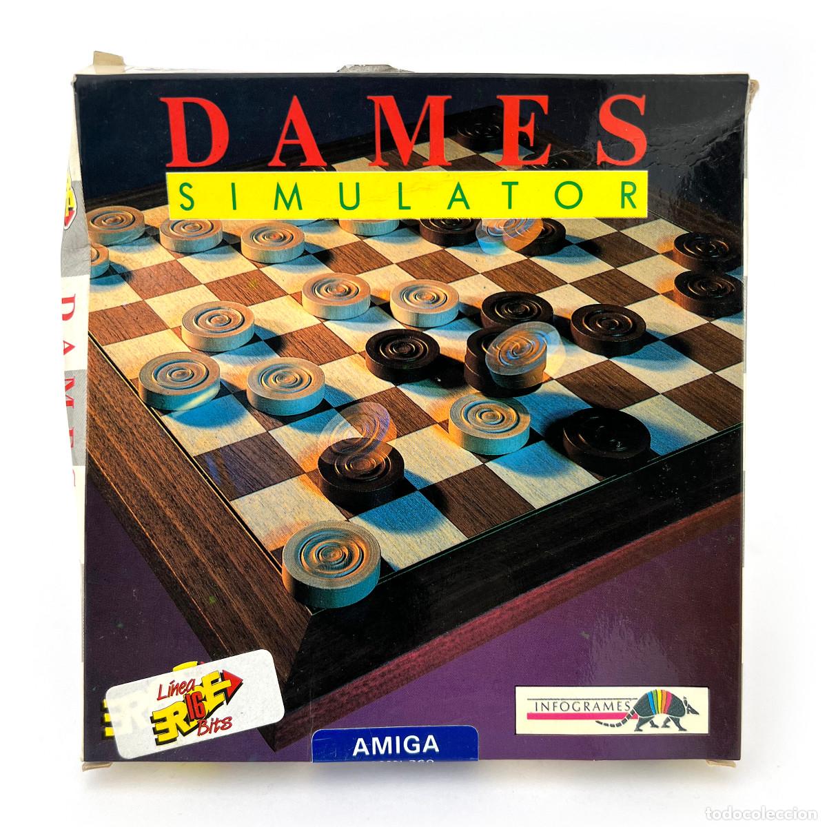 Videojuegos y consolas: DAMES SIMULATOR NUEVO ERBE ESPA&Ntilde;A INFOGRAMES DAMAS AJEDREZ COMMODORE AMIGA 500 1000 2000 DISKETTE 3&frac12;