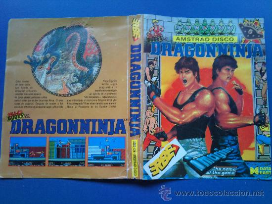 Videojuegos y consolas: caratula de amstrad del juego dragon ninja - Foto 1