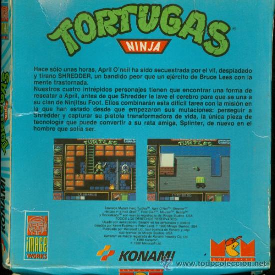 Videojuegos y consolas: tortugas ninja - konami (AMSTRAD CPC DISCO) - Foto 2