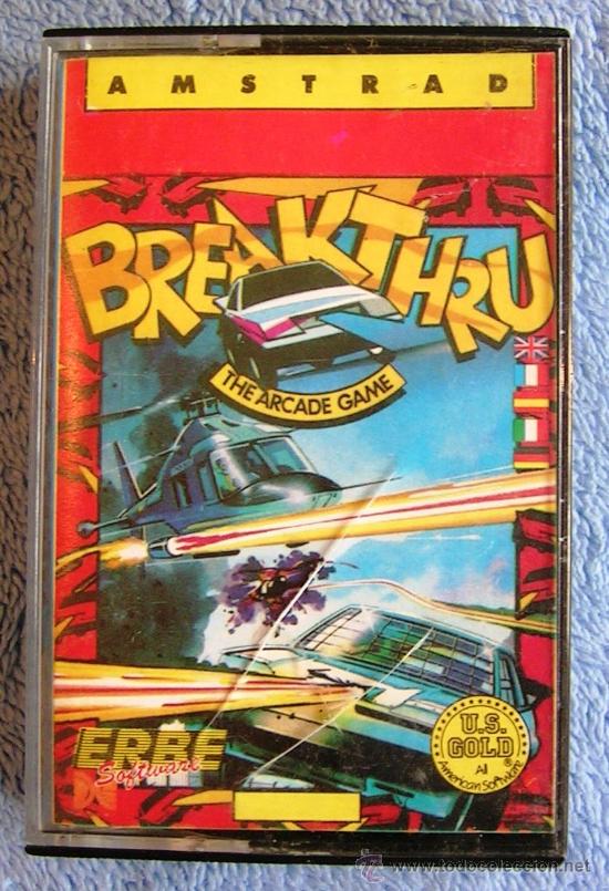 Videojuegos y consolas: JUEGO COMMODORE, SPECTRUM, AMSTRAD. BREAKTHRU, CASETTE ERBE. - Foto 1