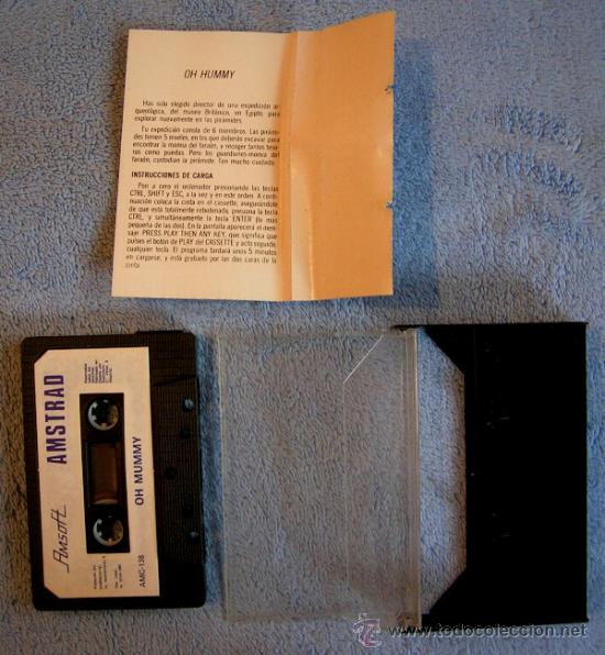 Videojuegos y consolas: JUEGO AMSTRAD. OH MUMMY . CASETTE AMSOFT. - Foto 3