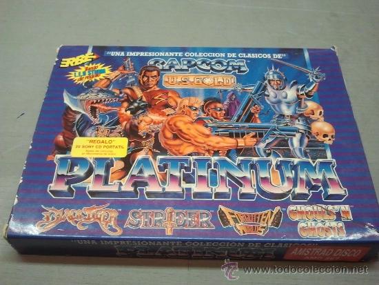 Videojuegos y consolas: juego de amstrad  coleccion capcom platinium  en formato disco - Foto 1