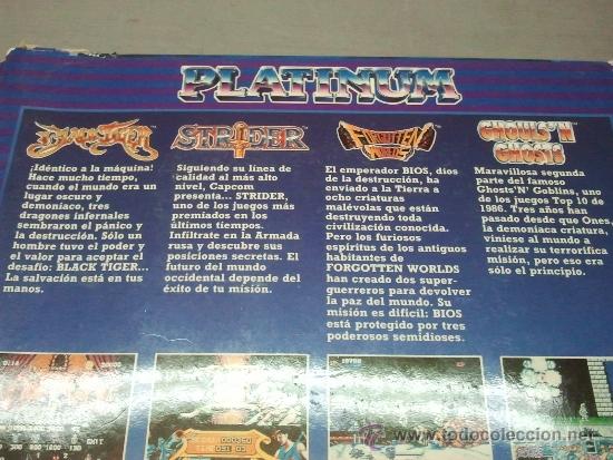 Videojuegos y consolas: juego de amstrad  coleccion capcom platinium  en formato disco - Foto 3