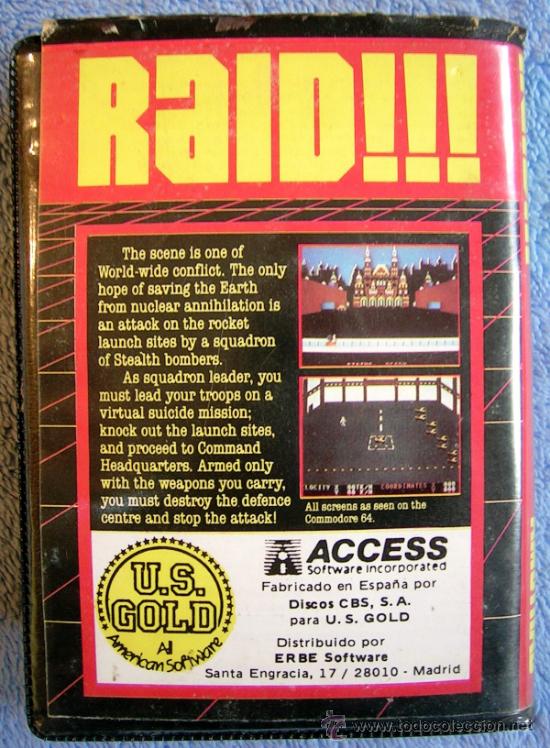 Videojuegos y consolas: JUEGO AMSTRAD. RAID !!! DE ACCESS. CASETTE ERBE. - Foto 3